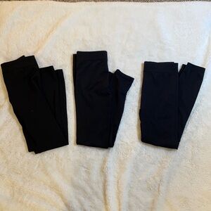 Bundle of 3‎ Blue Star Black Leggings